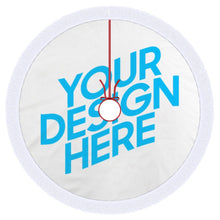 Lade das Bild in den Galerie-Viewer, Weihnachtsbaumrock Weihnachtsbaumdecke mit Fransenspitze selbst gestalten und bedrucken