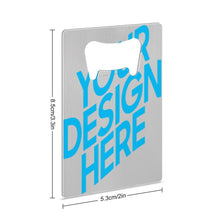 Lade das Bild in den Galerie-Viewer, Bier Flaschenöffner aus Edelstahl mit Foto Text Logo selbst gestalten und bedrucken