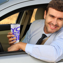 Lade das Bild in den Galerie-Viewer, Auto Becher Kaffeebecher mit Deckel und Strohhalm aus Edelstahl 304 mit Foto Design Motiv Text selbst gestalten und bedrucken