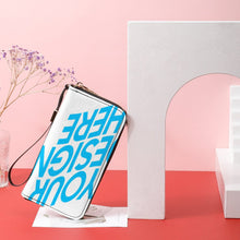 Lade das Bild in den Galerie-Viewer, Vertikale Version PU Leder Börse Geldbörse Portemonnaie Geldbeutel Geldtasche Lang 20x10,5cm mit zweiseitigen verschiedenen Bilder Druck selbst gestalten und bedrucken