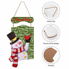 Lade das Bild in den Galerie-Viewer, Holz Weihnachtsschneemann Malerei mit Ihrem eigenen Design Text oder Foto selbst gestalten und bedrucken