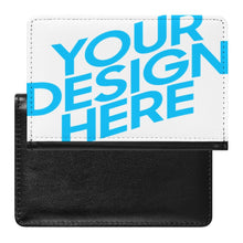Lade das Bild in den Galerie-Viewer, PU Leder Reisepass Schutzhülle mit Fotos Muster Text Logo selbst gestalten und bedrucken