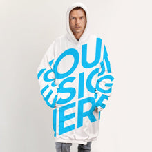 Lade das Bild in den Galerie-Viewer, Einzelbilddruck Herren / Männer Hoodie-Decke Warm Hoodie Wearable Sweatshirt-Decke, TV-Decke, Faule Kleidung Pyjamas Kapuzenpullover B412 mit Foto Text Muster selbst gestalten und bedrucken