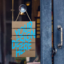 Lade das Bild in den Galerie-Viewer, bedrucktes 20x30cm Wand Holz Schild Deko Spruch zum Aufhängen Kaffee Küche Cafe oder andere Orte mit Foto Text selbst gestalten und bedrucken