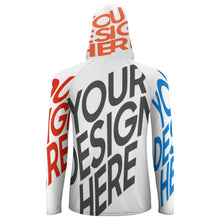 Lade das Bild in den Galerie-Viewer, Multi-Image-Design Männer / Herren UV-Schutz Langarm Shirt Sonnenschutz Hautschutz Shirt mit Sonnenhut Schnelltrocknend NZ145 mit Foto Design Motiv Text selbst gestalten und bedrucken