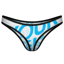 Lade das Bild in den Galerie-Viewer, Damen/Frauen String-Ouvert Sexy Unterhose String Tanga Slip mit Foto Design Motiv Text selbst gestalten und bedrucken