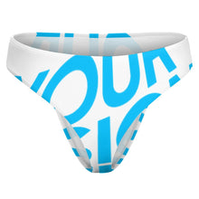 Lade das Bild in den Galerie-Viewer, Einzelbilddruck Tanga Badehose Slip NZ207 Damen mit Foto Text selbst gestalten und bedrucken