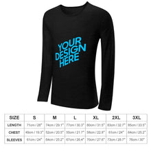 Lade das Bild in den Galerie-Viewer, Langarm T-Shirt mit Rundhalsausschnitt Herren selbst gestalten und bedrucken