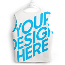 Lade das Bild in den Galerie-Viewer, Classic Basics modische ärmellose Strickweste Strickjacke Pullunder MY05 für Damen Frauen mit Foto Muster Text selbst gestalten und bedrucken