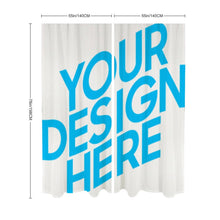 Lade das Bild in den Galerie-Viewer, Chiffon Gaze Vorhang Spleiß 140x198cm 140x213cm selbst gestalten und bedrucken