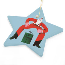 Lade das Bild in den Galerie-Viewer, Weihnachtssterne als kleine Anhänger aus Keramik für Weihnachten mit Foto & Text selbst gestalten und bedrucken