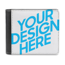 Lade das Bild in den Galerie-Viewer, Kurze Geldbörsen / Geldbeutel aus Leder mit Foto Doppelseitiger Druck selbst gestalten und bedrucken