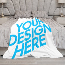Lade das Bild in den Galerie-Viewer, Personalisierte Handwerk Fotodecke Collage Tagesdecke Kuscheldecke mit Fotos Muster Text Logo selbst gestalten und bedrucken (Vertikale Version)