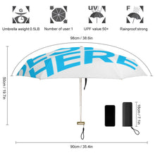 Lade das Bild in den Galerie-Viewer, Kleine goldene Regenschirm Mini Regenschirm Taschenregenschirm mit Fotos Muster Text Logo selbst gestalten und bedrucken