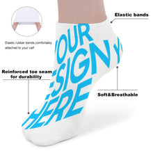Lade das Bild in den Galerie-Viewer, Kurze Socke Sportsocke Tennissocke für Damen / Herren mit Foto selbst gestalten und bedrucken