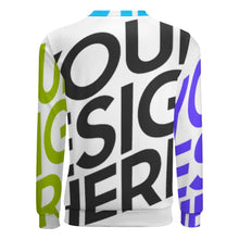 Lade das Bild in den Galerie-Viewer, Multi-Image-Druck Männer / Herren Voll Print Sweatshirt Pullover mit Rundhalsausschnitt & Raglan-Ärmeln mit Fotos Muster Text Logo selbst gestalten und bedrucken