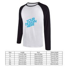 Lade das Bild in den Galerie-Viewer, Ärmel Raglan T-Shirt lang mit vollem Arm Herren selbst gestalten und bedrucken