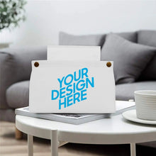 Lade das Bild in den Galerie-Viewer, PU Leder Papiertaschentuch Behälter Aufbewahrungstasche mit Fotos Muster Text Logo selbst gestalten und bedrucken