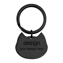 Lade das Bild in den Galerie-Viewer, Schlüsselanhänger Metall Anhänger aus Titan Stahl (fünf Stil verfügbar) mit Namen Gravur selbst gestalten