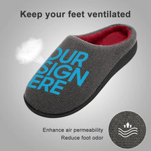 Lade das Bild in den Galerie-Viewer, Hausschuhe Pantoffeln für Damen / Frauen aus Baumwolle mit Foto selbst gestalten und bedrucken