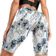 Lade das Bild in den Galerie-Viewer, 1/2 Yoga Hose Sporthose Kurz Tights Y10B Für Damen / Frauen Selbst Gestalten Und Bedrucken