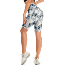 Lade das Bild in den Galerie-Viewer, 1/2 Yoga Hose Sporthose Kurz Tights Y10B Für Damen / Frauen Selbst Gestalten Und Bedrucken