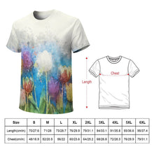 Lade das Bild in den Galerie-Viewer, Große Größen 100% Baumwolle Kurzarm T-Shirt TSHIRT Volldruck-T-Shirts ZP057 für Damen Frauen mit Foto Muster Text selbst gestalten und bedrucken