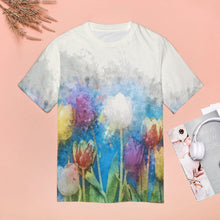 Lade das Bild in den Galerie-Viewer, Große Größen 100% Baumwolle Kurzarm T-Shirt TSHIRT Volldruck-T-Shirts ZP057 für Damen Frauen mit Foto Muster Text selbst gestalten und bedrucken