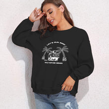 Lade das Bild in den Galerie-Viewer, 100% Baumwolle Rundhalspullover Rundhalsshirt Sweatshirt A-071 für Damen Frauen mit Foto Muster Text selbst gestalten und bedrucken