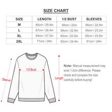 Lade das Bild in den Galerie-Viewer, 100% Baumwolle Rundhalspullover Rundhalsshirt Sweatshirt A-071 für Damen Frauen mit Foto Muster Text selbst gestalten und bedrucken