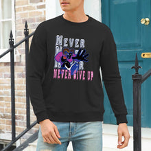 Lade das Bild in den Galerie-Viewer, 100% Baumwolle Rundhalspullover Sweatshirts Vorderdruck A-071 für Herren Männer mit Foto Text selbst gestalten und bedrucken