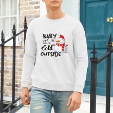 Lade das Bild in den Galerie-Viewer, 100% Baumwolle Rundhalspullover Sweatshirts Vorderdruck A-071 für Herren Männer mit Foto Text selbst gestalten und bedrucken