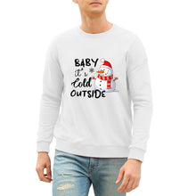 Lade das Bild in den Galerie-Viewer, 100% Baumwolle Rundhalspullover Sweatshirts Vorderdruck A-071 für Herren Männer mit Foto Text selbst gestalten und bedrucken