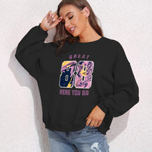 Lade das Bild in den Galerie-Viewer, 100% Baumwolle Rundhalspullover Sweatshirts mit Puffärmel Vorderdruck D-61 für Damen Frauen mit Foto selbst gestalten und bedrucken