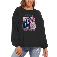 Lade das Bild in den Galerie-Viewer, 100% Baumwolle Rundhalspullover Sweatshirts mit Puffärmel Vorderdruck D-61 für Damen Frauen mit Foto selbst gestalten und bedrucken