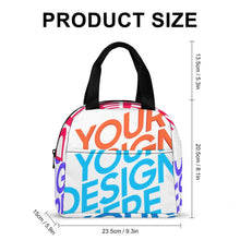 Lade das Bild in den Galerie-Viewer, Multi-Image-Druck Lunchtasche Kühltasche Isoliertasche Lunchbag Thermotasche mit Reißverschluss mit Fotos Muster Text Logo selbst gestalten und bedrucken