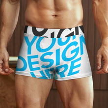Lade das Bild in den Galerie-Viewer, Multi-Image-Design Männer Boxershorts Herren Unterhose Hohe Taille mit breitem Elastikbündchen mit Fotos Muster Text Logo selbst gestalten und bedrucken
