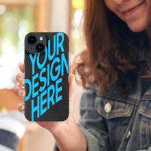Lade das Bild in den Galerie-Viewer, Personalisierte TPU Clear Cover iPhone 14 / iPhone 14 Plus / iPhone 14 Pro / iPhone 14 Pro Max Handyhülle Schutzhülle mit Fotos Muster Text Logo selbst gestalten und bedrucken
