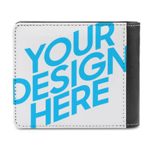 Lade das Bild in den Galerie-Viewer, Beidseitiger Druck Zweiseitige unterschiedliche Bilder Kurze PU Leder Geldbörse Geldbeutel Brieftasche mit Fotos Muster Text Logo selbst gestalten und bedrucken