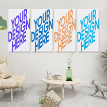 Lade das Bild in den Galerie-Viewer, Multi-Image-Design Druck Vertikale Version 1:2 hängende Poster 4 Panel / Wandbilder 4-teilig / Leinwand Malerei mit Foto selbst gestalten und bedrucken