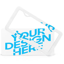 Lade das Bild in den Galerie-Viewer, Kennzeichenhalter / Auto Nummernschild Halterung / Kennzeichenrahmen mit Vier flache Löcher + Nummernschild mit Foto selbst gestalten und bedrucken