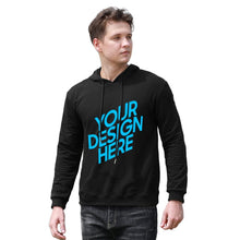 Lade das Bild in den Galerie-Viewer, Kapuzenpullover Hoodie / Sweatshirt mit Kapuze für Herren ( Keine Taschen / Frontdruck ) mit Foto selbst gestalten und bedrucken