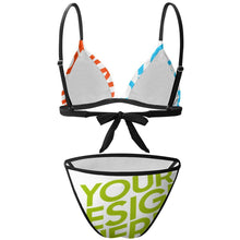 Lade das Bild in den Galerie-Viewer, Sexy Multi-Image-Druck BK2134 Triangle Bikini Set im schlichten Design Damen mit Fotos Muster Text Logo selbst gestalten und bedrucken
