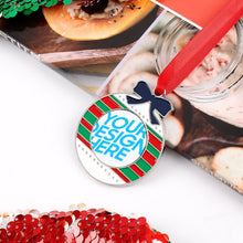 Lade das Bild in den Galerie-Viewer, Legierung Metall Weihnachtsanhänger mit Fotos Muster Text Logo selbst gestalten und bedrucken