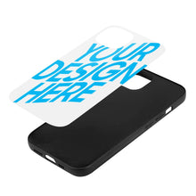 Lade das Bild in den Galerie-Viewer, iPhone 14 Pro Max Handyhülle FULL COVER Displayschutz GLAS hüllenfreundlich mit Fotos Muster Text Logo selbst gestalten und bedrucken