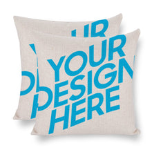Lade das Bild in den Galerie-Viewer, Baumwolle Leinen Kuschelkissen Kissenbezug Kissenhülle einseitiger Druck mit Foto selbst gestalten und bedrucken