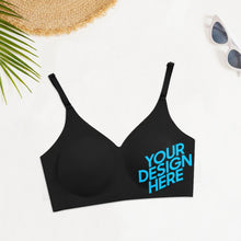 Lade das Bild in den Galerie-Viewer, (Druck auf dem unteren linken Teil) Personalisierte nahtlose Push-up-BH Bustier Bralette BH Sling Unterwäsche BH WH022 mit Fotos Muster Text Logo selbst gestalten und bedrucken