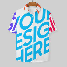 Lade das Bild in den Galerie-Viewer, Multi-Image-Design Herren Kurzarm Hemd AY005 mit Foto Design Motiv Text selbst gestalten und bedrucken
