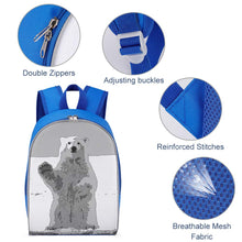 Lade das Bild in den Galerie-Viewer, 13 Zoll Schulrucksack Schultasche Rucksack Schule Mädchen Jungen Teenager mit Fotos Muster Text Logo selbst gestalten und bedrucken