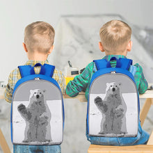 Lade das Bild in den Galerie-Viewer, 13 Zoll Schulrucksack Schultasche Rucksack Schule Mädchen Jungen Teenager mit Fotos Muster Text Logo selbst gestalten und bedrucken